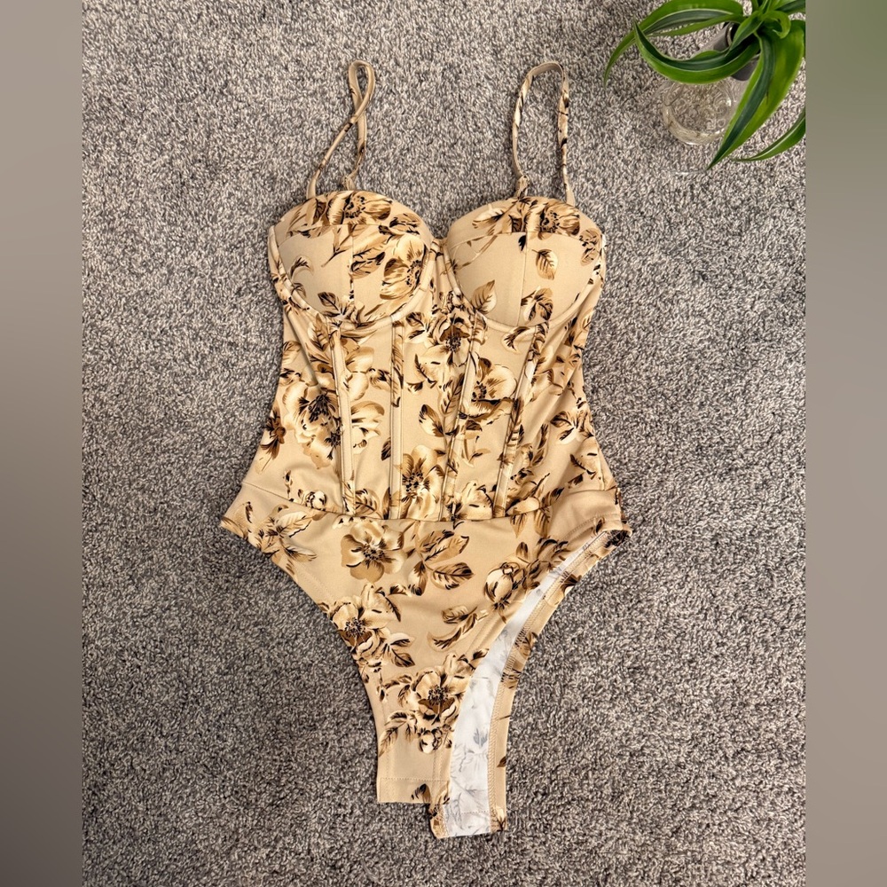 Floral Corset Body Suit